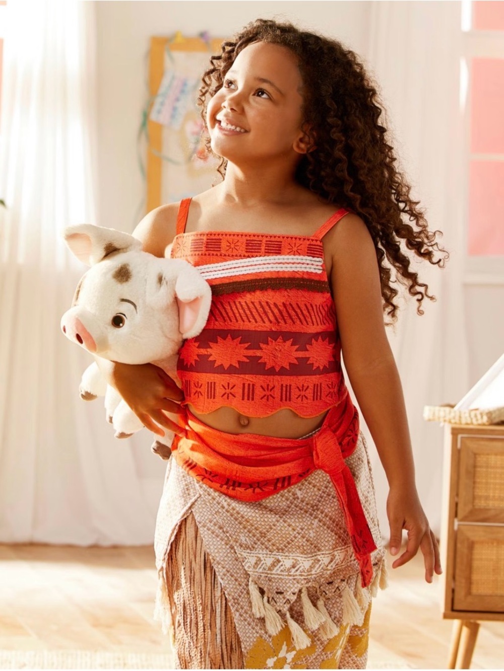 Disney Parks Moana Costume Girls 7/8 2 Piece NWT Disney Princess